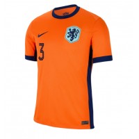 Niederlande Matthijs de Ligt #3 Heimtrikot EM 2024 Kurzarm